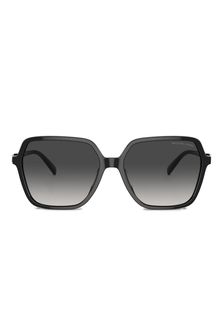 Jasper 58mm Square Sunglasses, Main, color, BLACK