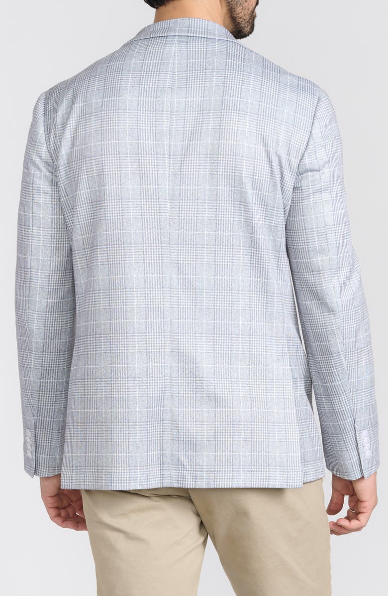 SAVILE ROW CO Gray Plaid Blazer, Alternate, color, Grey
