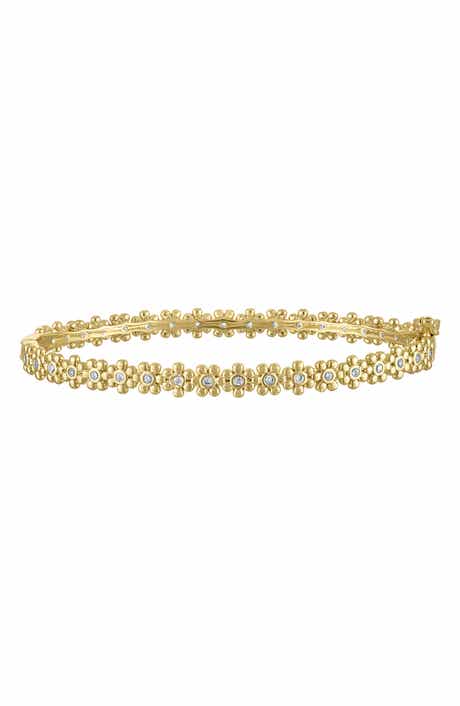 FZN Kids' Flower Cubic Zirconia Tennis Bracelet