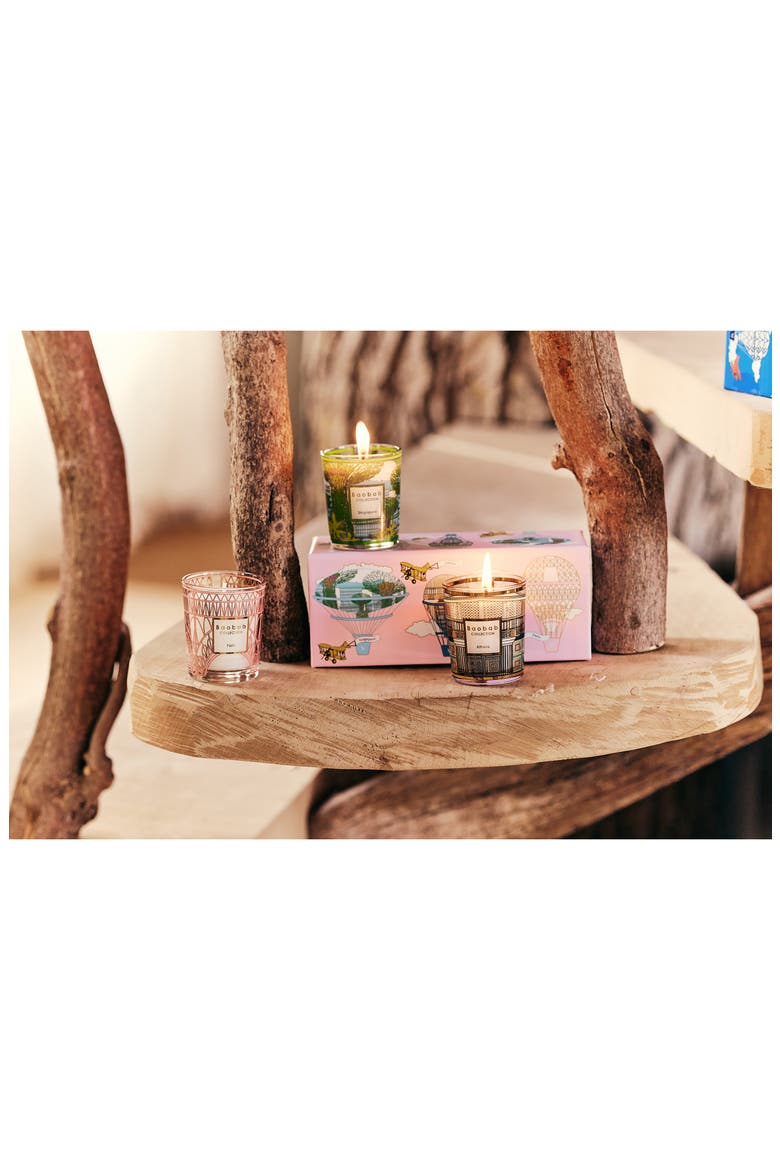 Singapore-Athens-Paris Travel Candle Trio, Alternate, color, MULTICOLOR