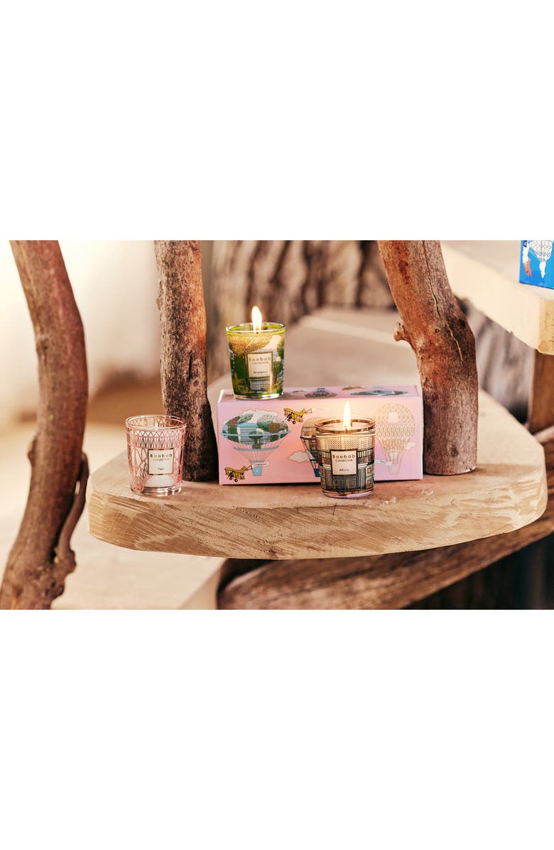 Baobab Collection Singapore-Athens-Paris Travel Candle Trio, Alternate, color, 