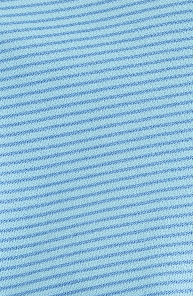 Peter Millar Grace Stripe Performance Piqué Polo, Alternate, color, Seaport Blue
