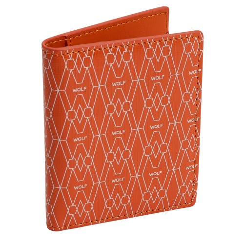 Wolf Signature Id Card Case In Orange