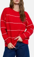 Blu Pepper Stripe Crewneck Sweater