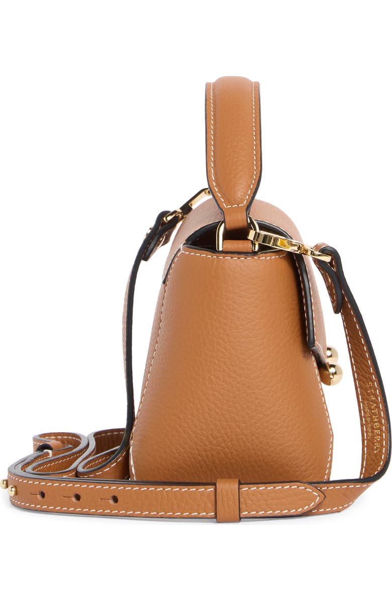 Strathberry Nano Mosaic Grained Leather Top Handle Bag, Alternate, color,