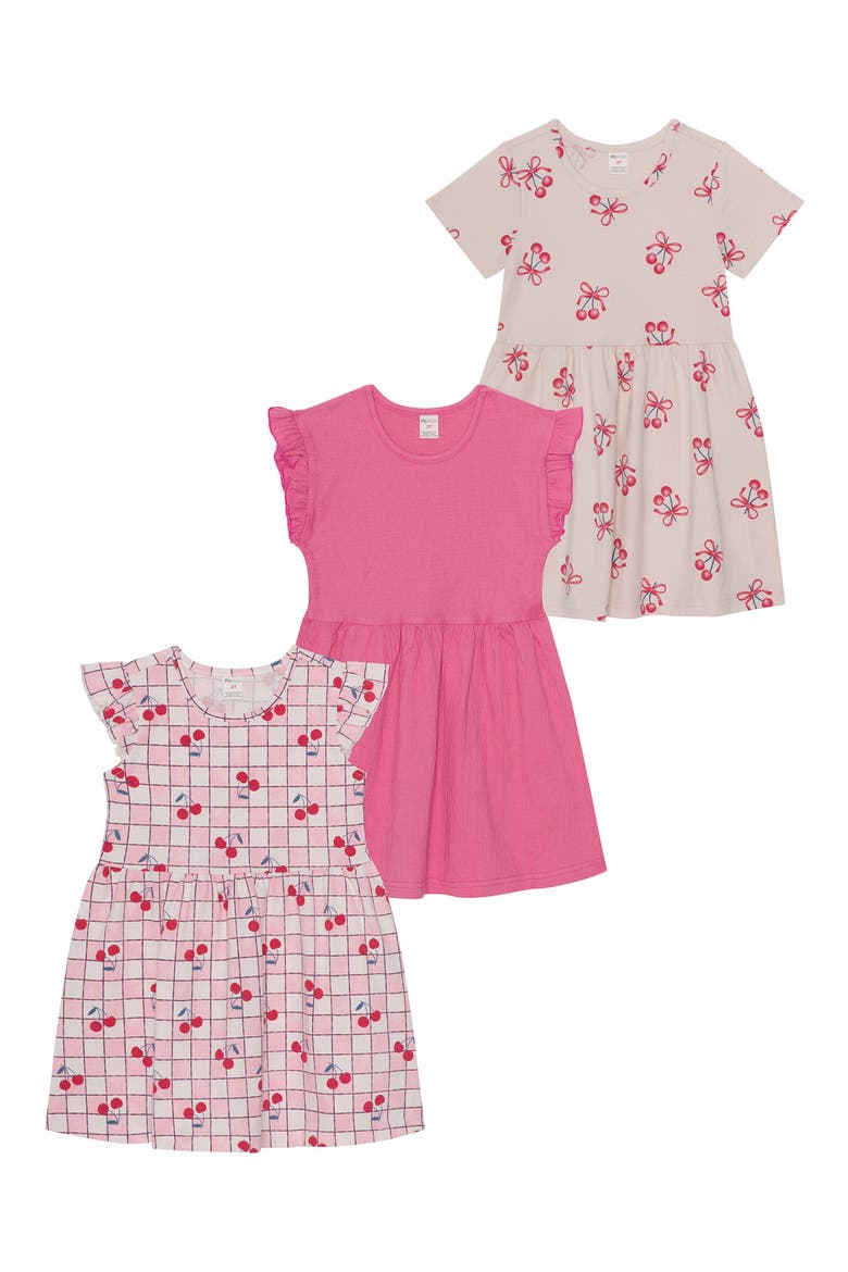 Kids' Assorted Pack of 3 Dresses, Main, color, DTP-CHERRIES
