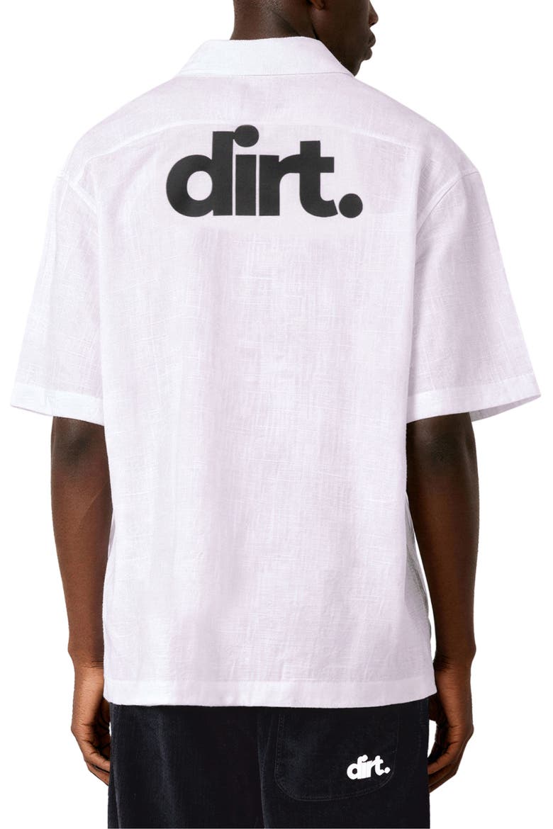 Box Linen & Cotton Camp Shirt, Alternate, color, PINK