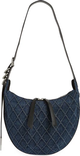 Mini Spire Denim Hobo Bag