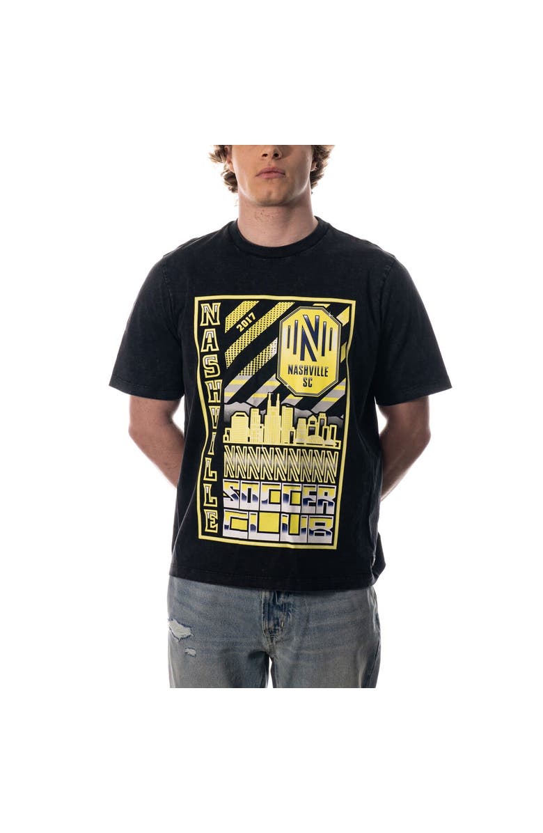 THE WILD COLLECTIVE Men's The Wild Collective Black Nashville SC Band T-Shirt, Main, color, Black