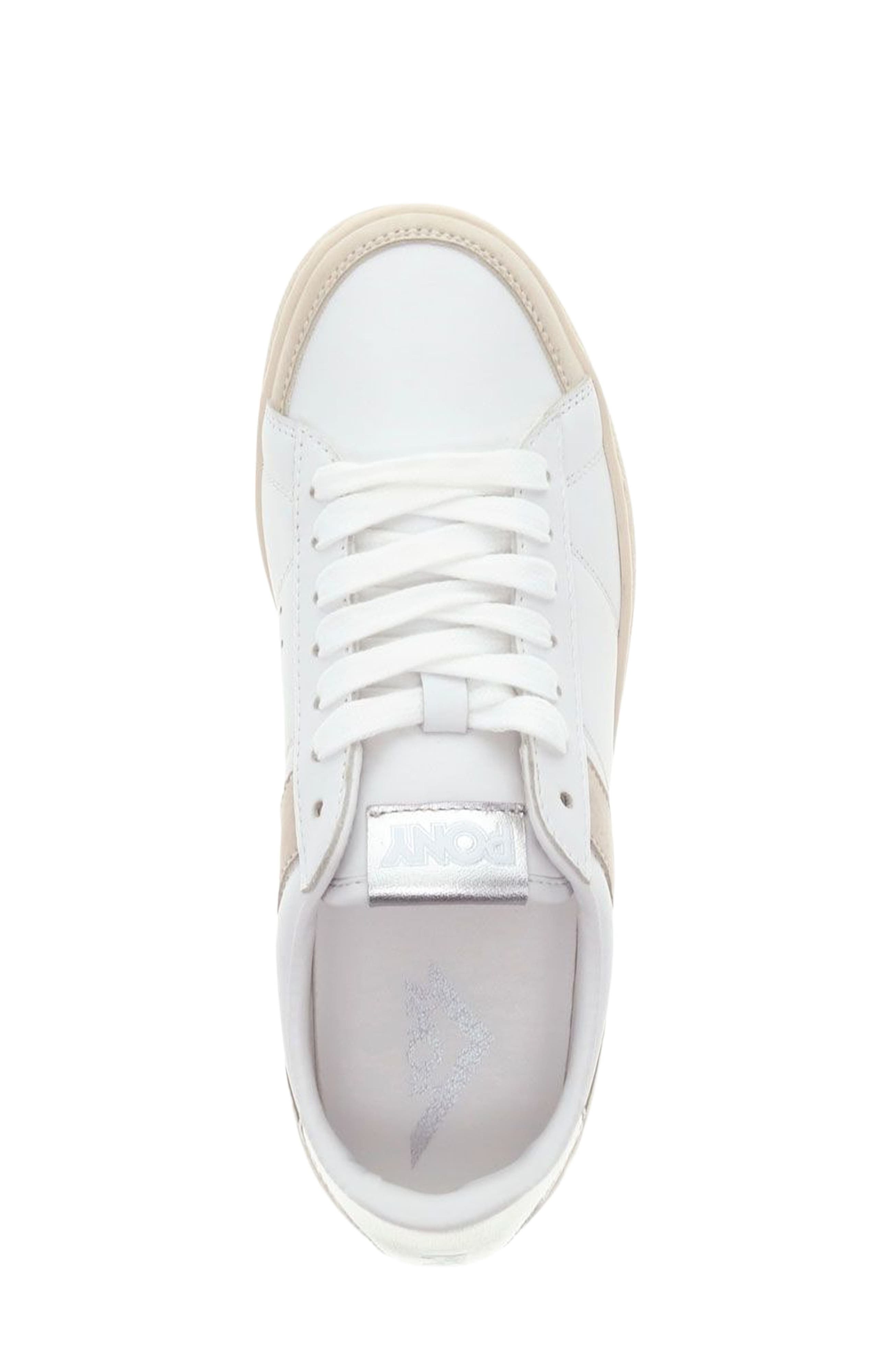 PONY M-Pro Low Metallic Sneakers, Alternate, color, White/Silver