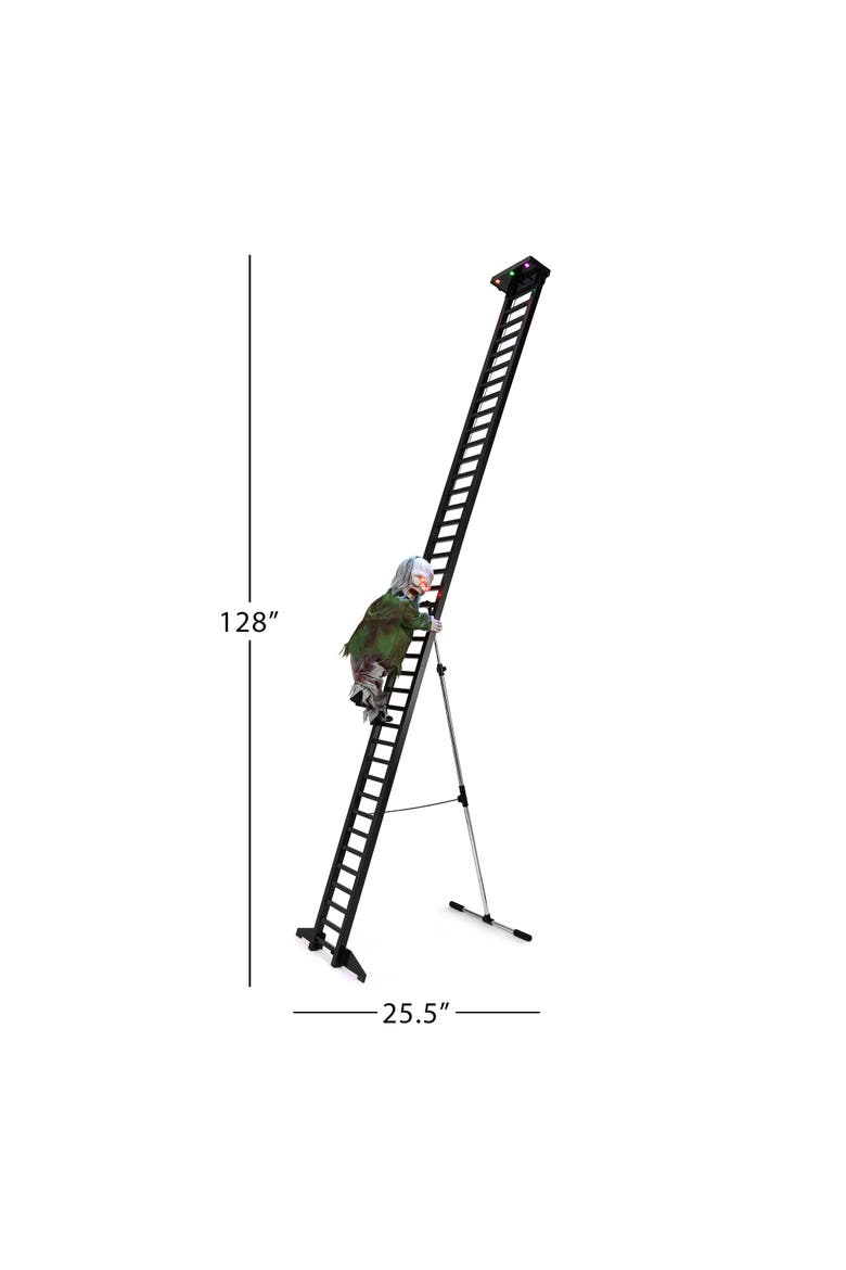 10 ft. Outdoor Ladder Climbing Zombie, Alternate, color, Multicolor