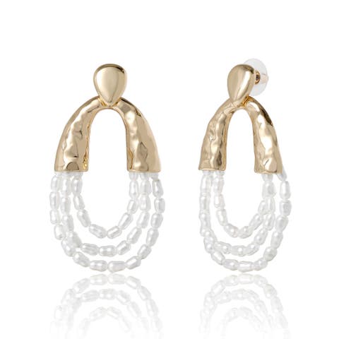 Pear Hoop Earrings