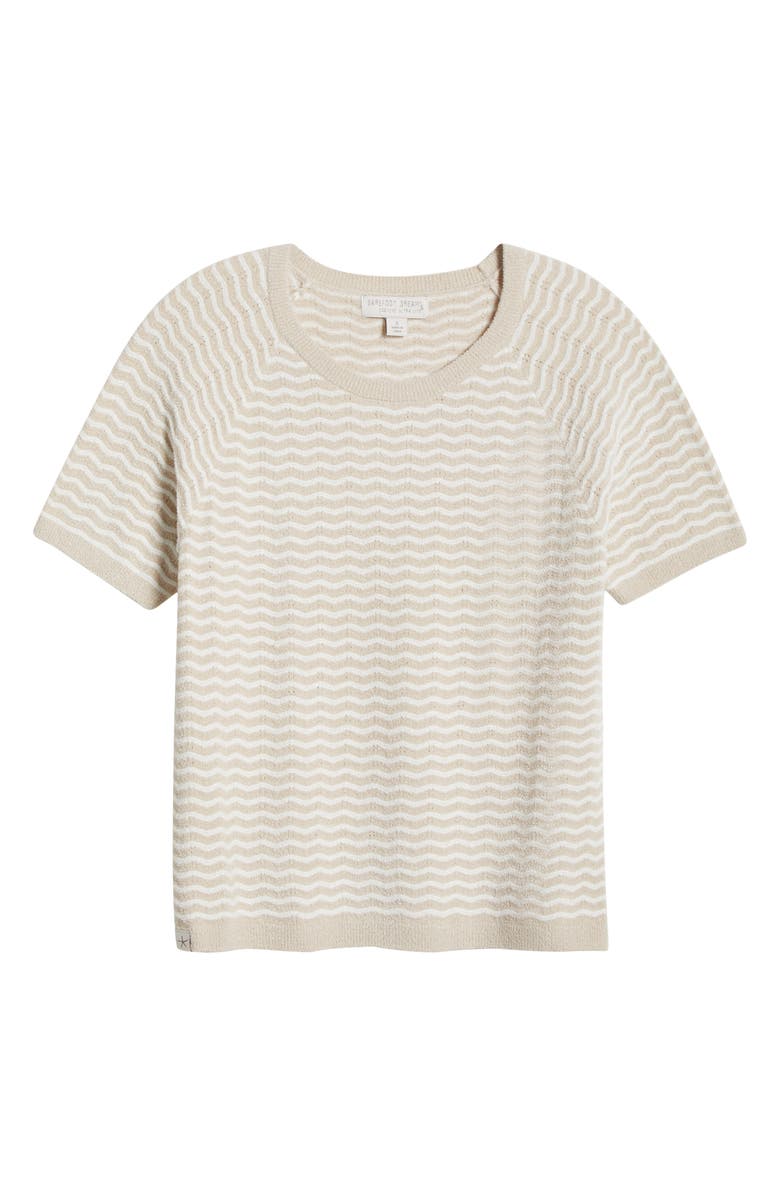 Barefoot Dreams<sup>®</sup> CozyChic Ultra Lite<sup>®</sup> Pointelle Short Sleeve Lounge Top, Alternate, color, 