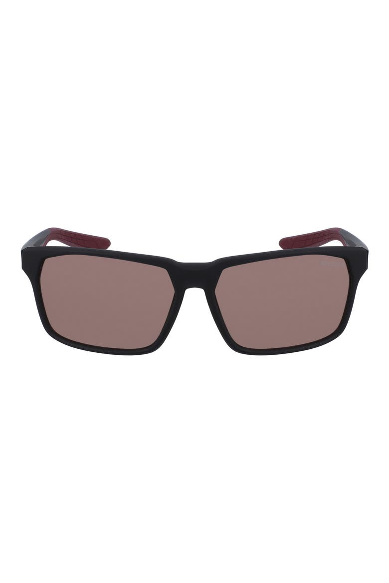 Maverick RGE 59mm Rectangular Sunglasses, Main, color, MATTE BLACK/ COURSE TINT