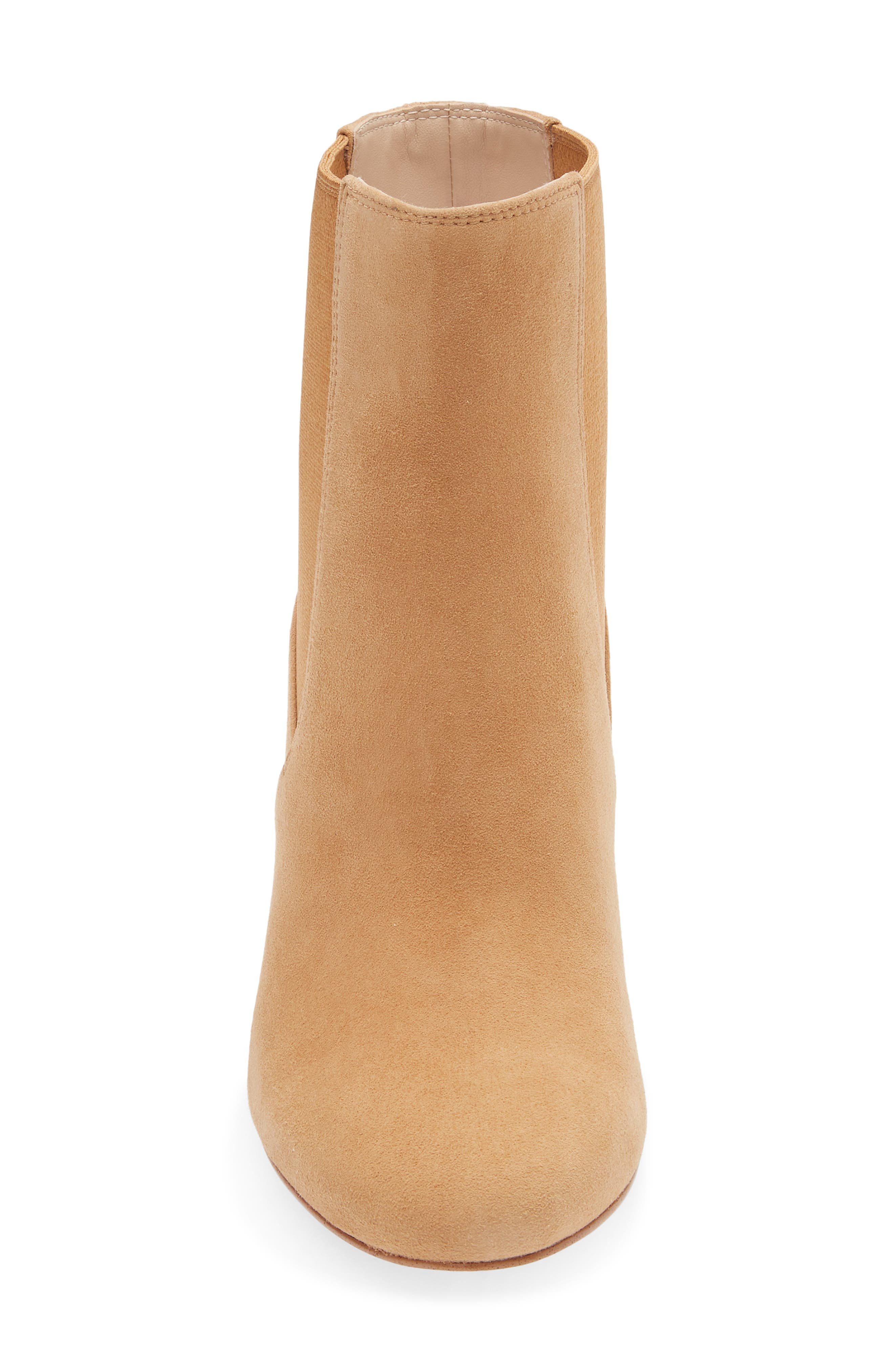 Stuart Weitzman Celina Chelsea Bootie 85, Alternate, color, Almond