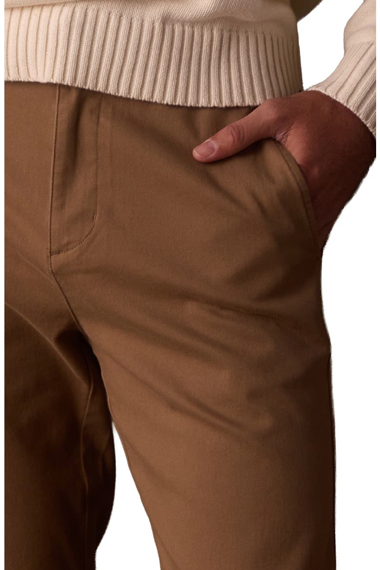 Stretch Straight Leg Chino Pants, Alternate, color, RUSSET