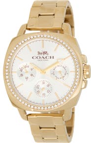 COACH Crystal Bracelet Strap Multifunction Watch, 41.6mm