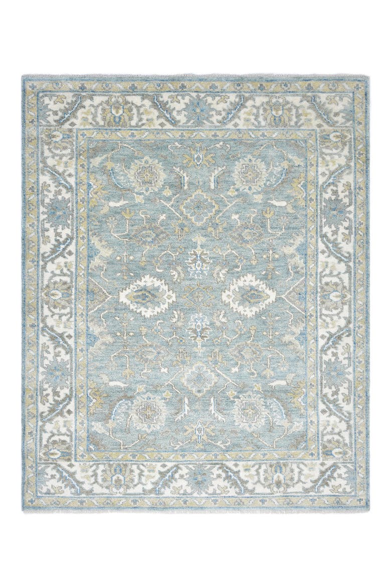Winston Handmade Wool Blend Area Rug, Main, color, BLUE