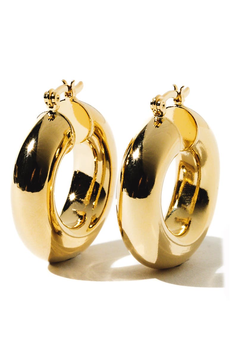Aubree Small Hoop Earrings, Main, color, GOLD