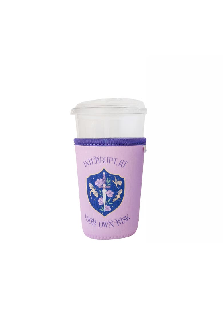 Interrupt At Your Own Risk Beverage Sleeve, Main, color, Medium Beverage Sleeve