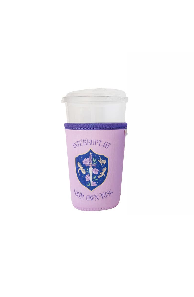 Jollity & Co. Interrupt At Your Own Risk Beverage Sleeve, Main, color, Large Beverage Sleeve