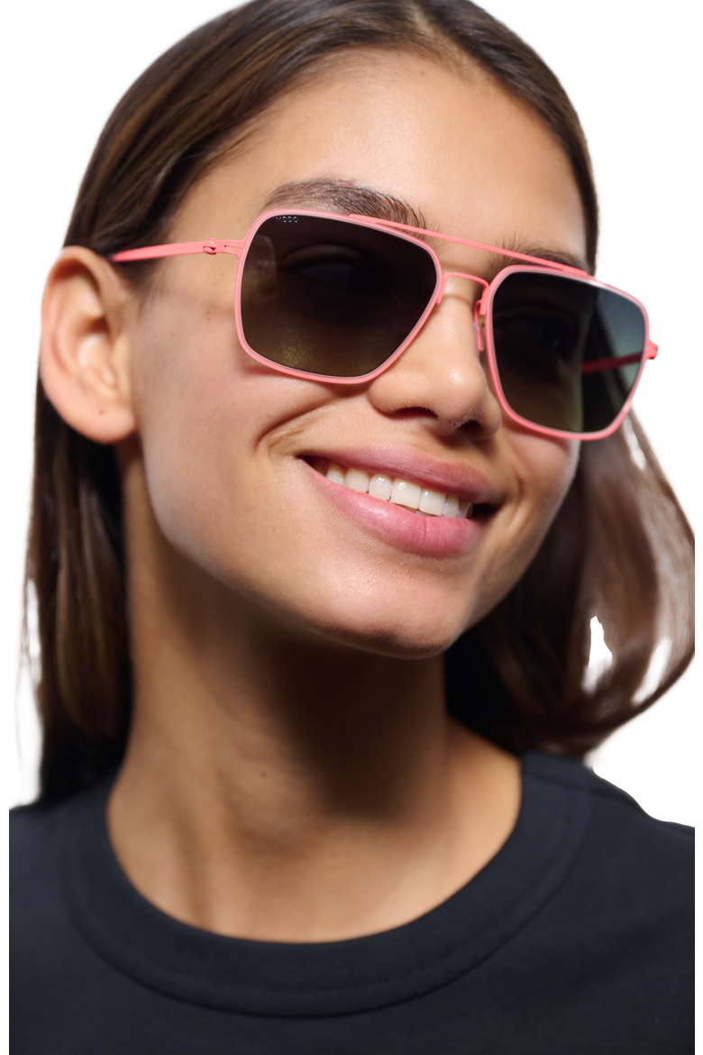 694 Sunglasses, Alternate, color, Fluoro Orange