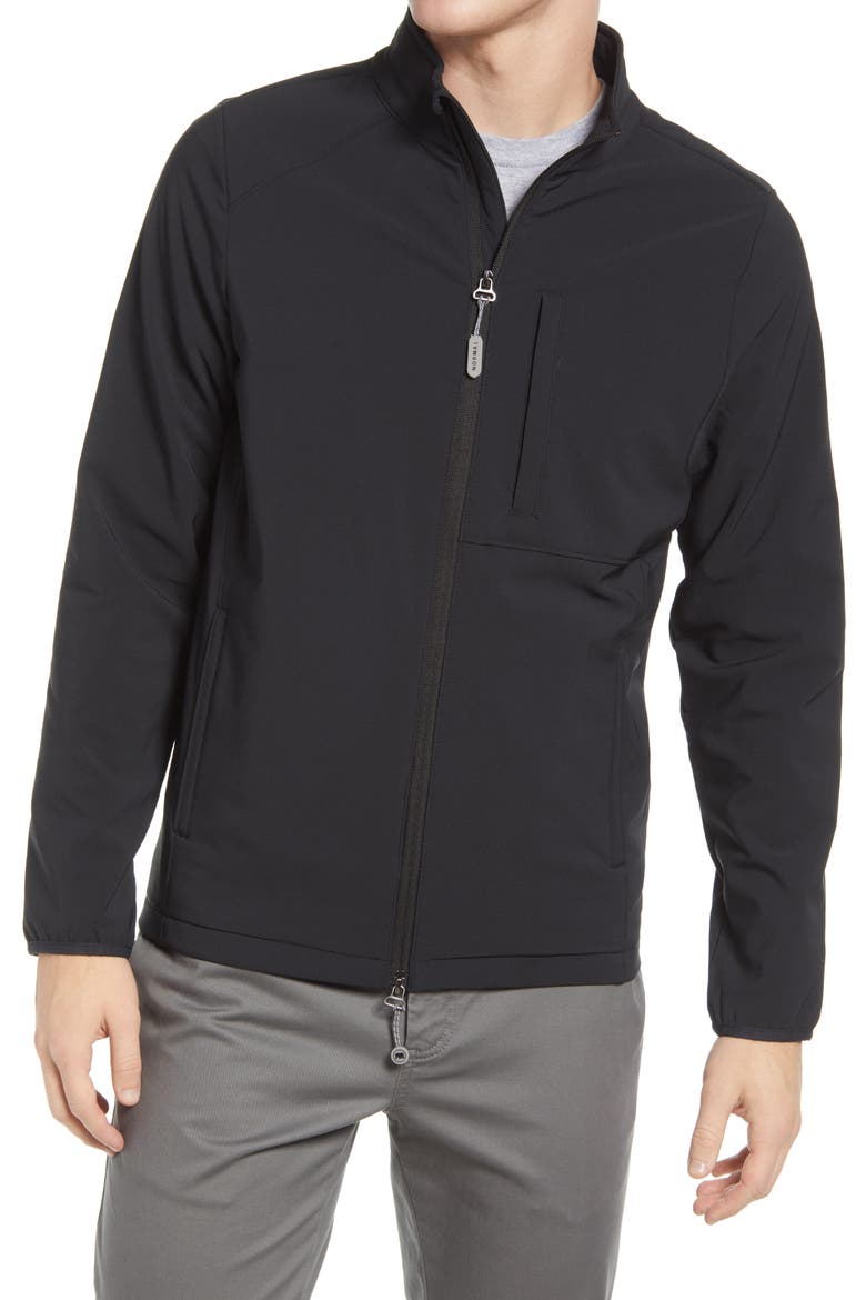 Three Season Soft Shell Jacket, Main, color, BLACK