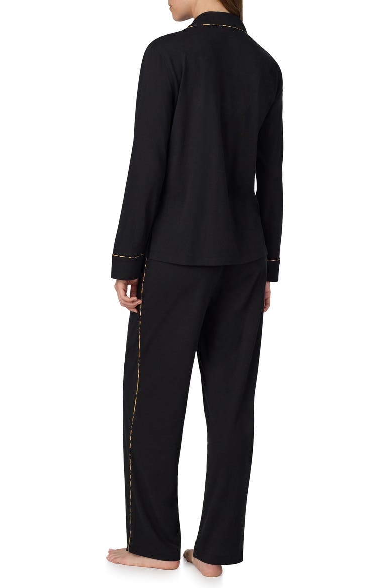 Cotton Blend Pajamas, Alternate, color, BLACK GOLD