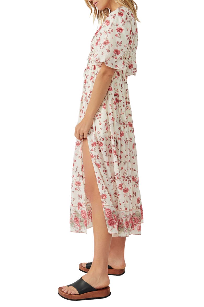 Lysette Floral Maxi Dress, Alternate, color, TEA COMBO