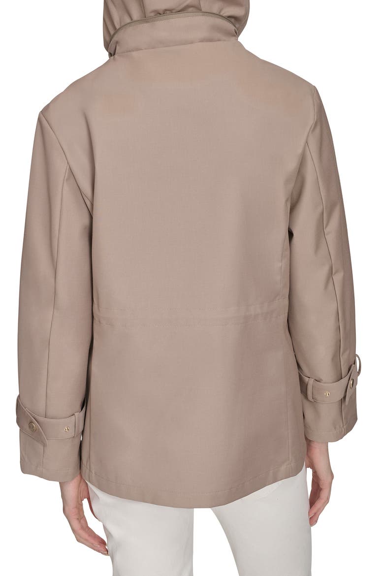 Hooded Oversize Rain Jacket, Alternate, color, LIGHT TAUPE