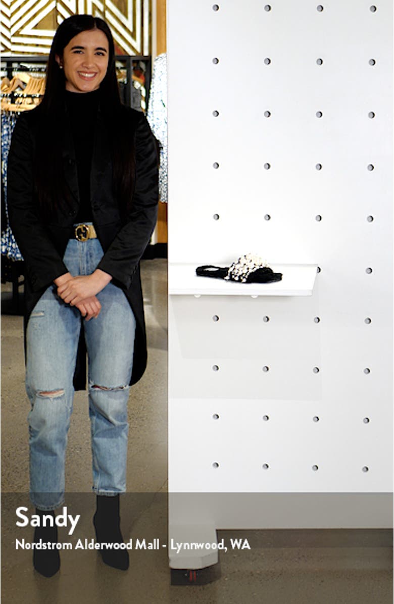 Facile Faux Fur Slide Sandal, sales video thumbnail