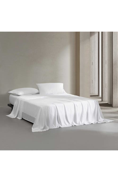 Calvin Klein Rekoop Sateen Sheet Set In White