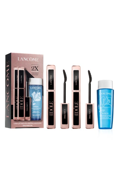 Lash Idole Mascara & Bi-Facial Eye Makeup Remover 3-Piece Gift Set $74 Value