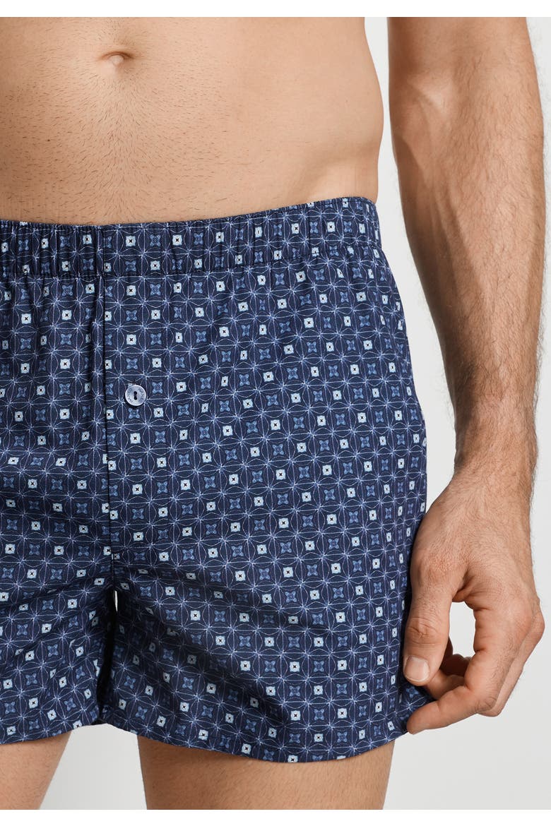Fancy Woven Cotton Boxer, Alternate, color, Squared Harmony