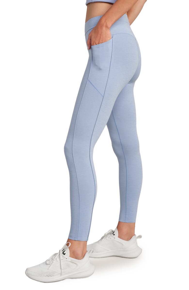 Rhone Heather Revive Pocket 7/8 Leggings, Alternate, color, Forever Blue Heather