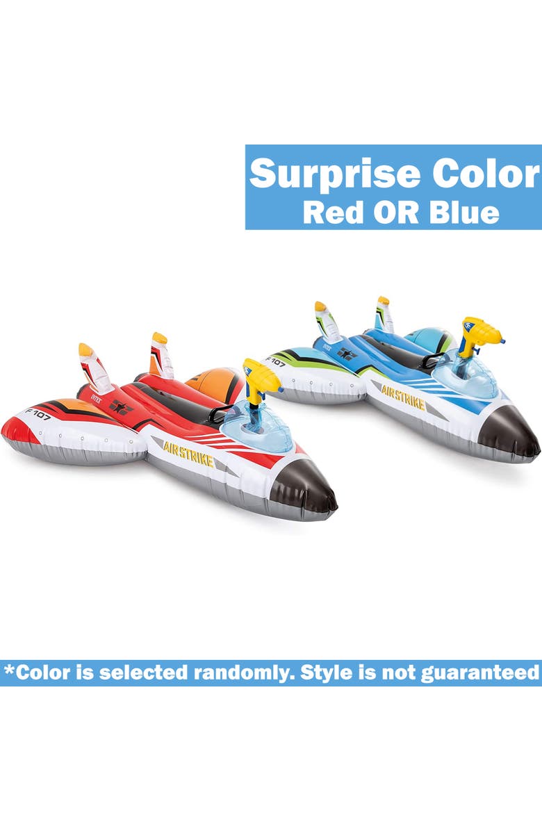 Intex Plane Rideon Pool Float W/ Water Gun, 88Lb Cap, Ages 3+, Alternate, color, Multicolored