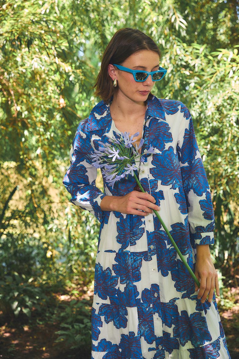 Cc Jinette Maxi Dress, Alternate, color, Blue Eenika