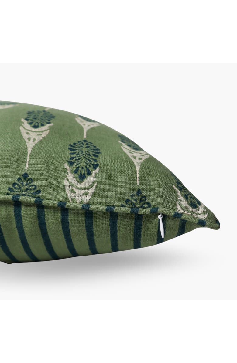 Banyan & Birch Bahaar Throw Pillow Cover, Alternate, color, Oil Green