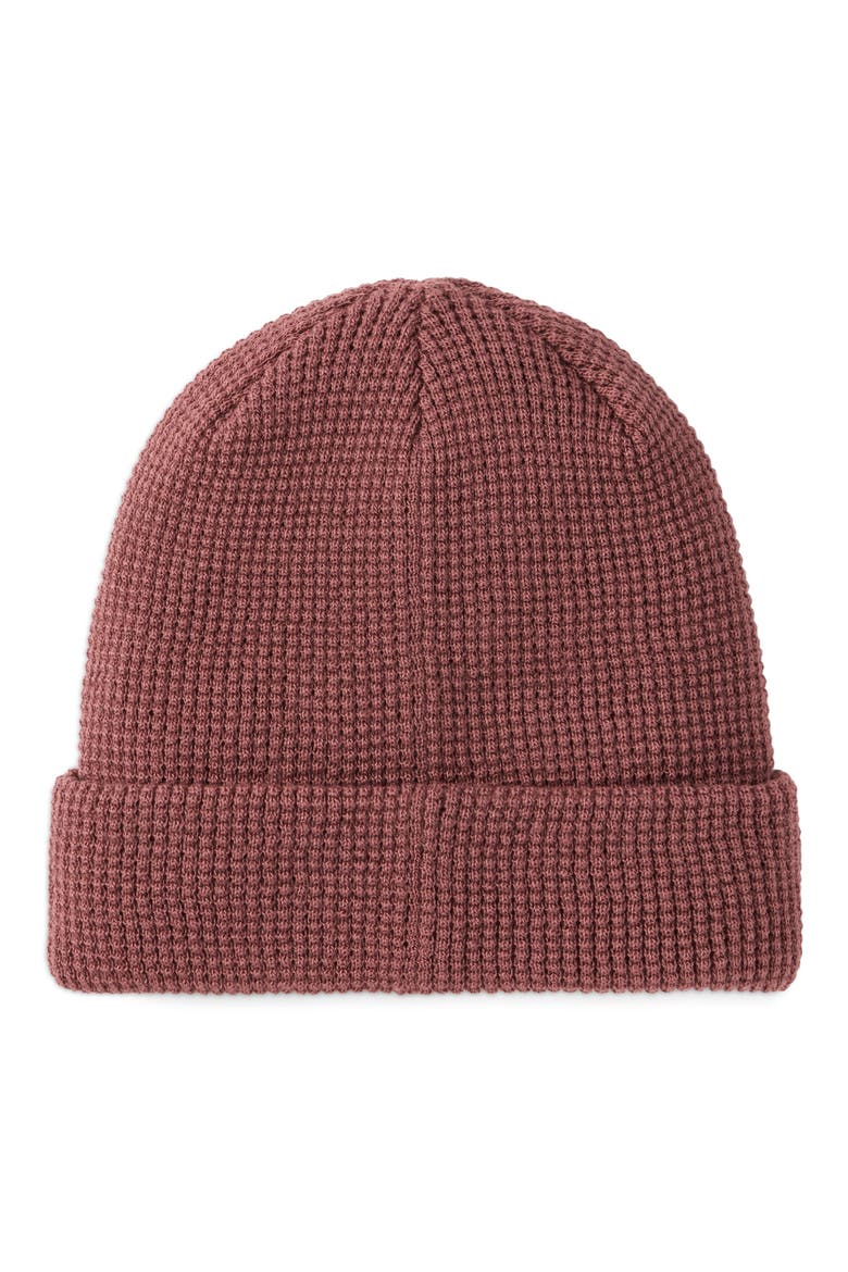 Cloud Waffle Beanie, Alternate, color, ROAN ROUGE