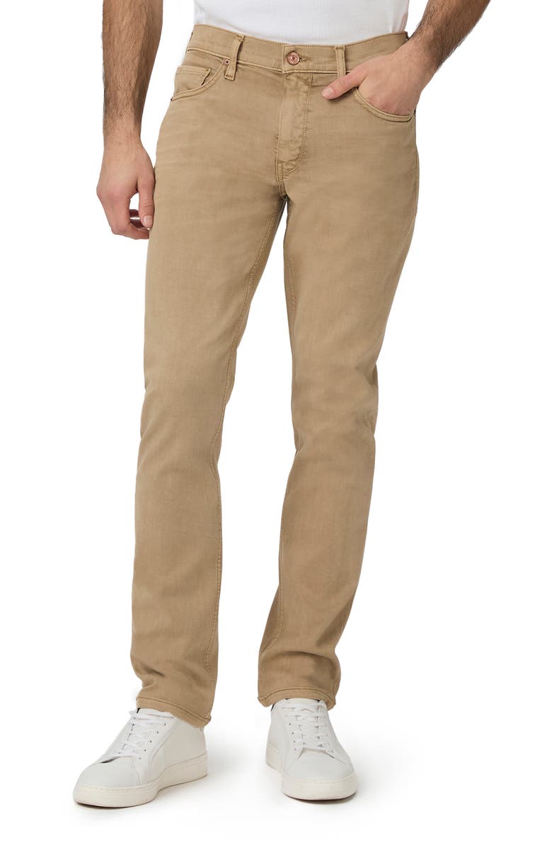 PAIGE Transcend Lennox Slim Fit Pants, Main, color, Vintage Light Oak