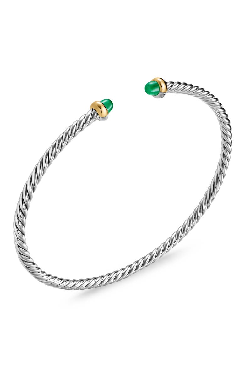 Micro Cable Flex Bracelet, Alternate, color, EMERALD