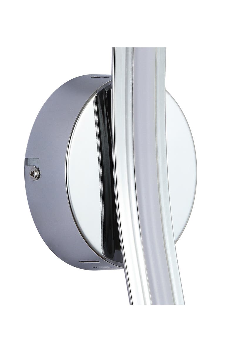 JONATHAN Y Roxanna Dimmable Integrated LED Metal Sconce, Alternate, color, Chrome