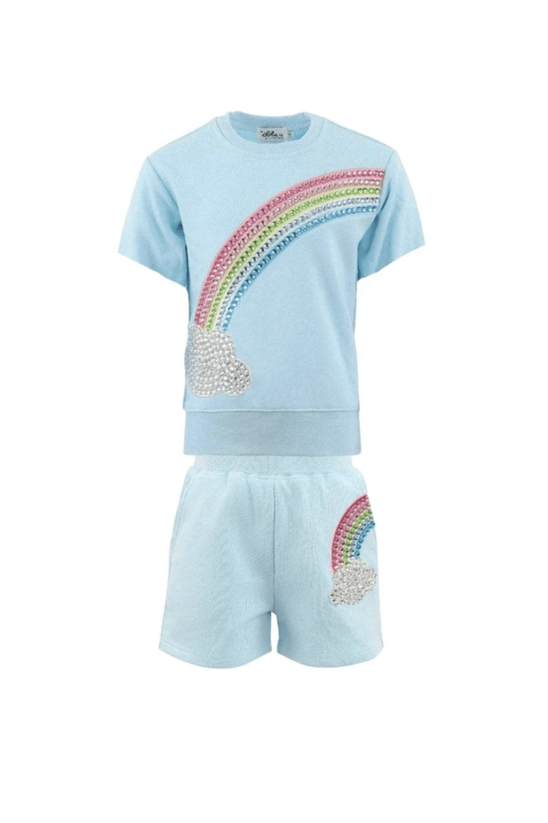 Crystal Rainbow Sky Short Set, Main, color, Blue
