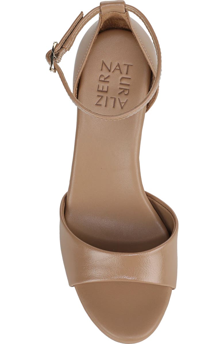 Naturalizer Jules Ankle Strap Sandal, Alternate, color, Taupe Faux Leather