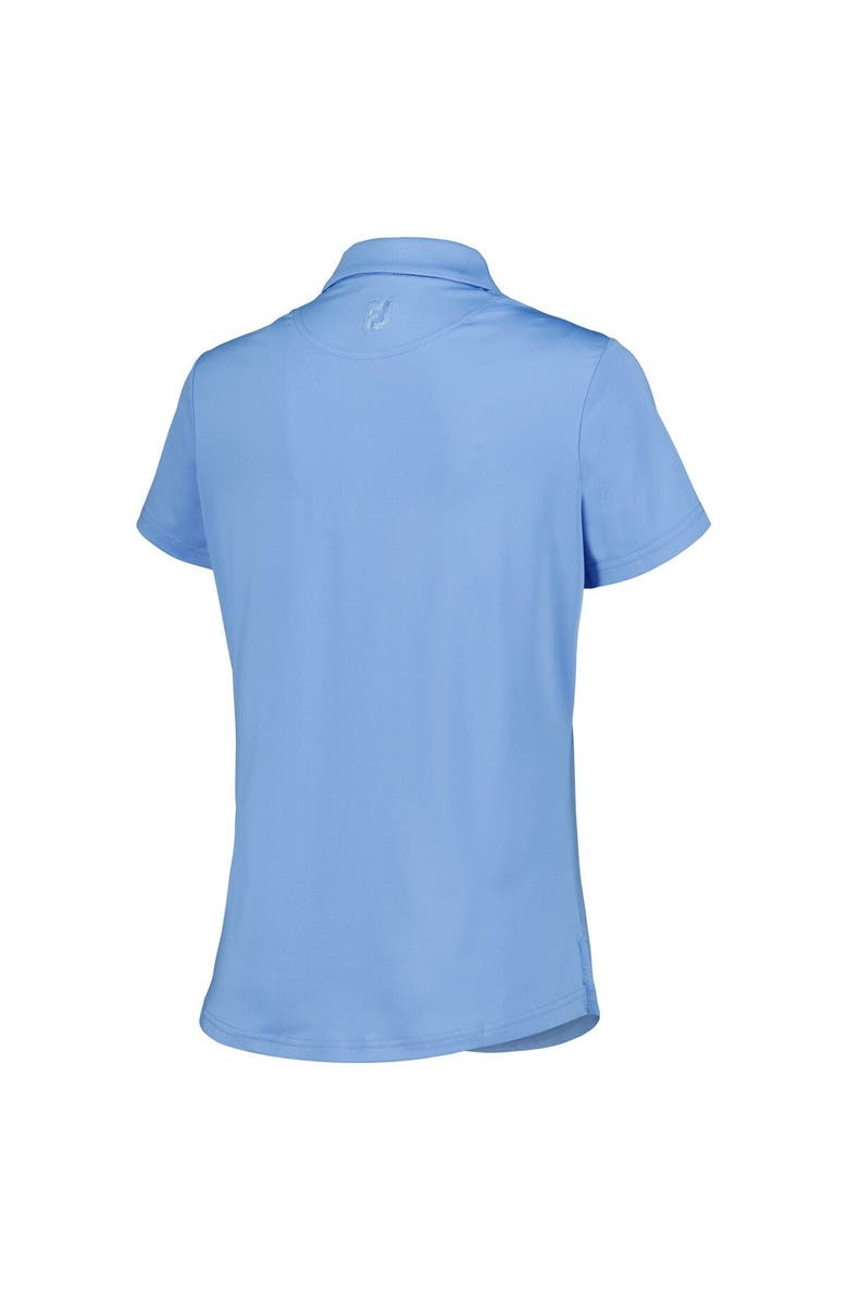 FOOTJOY Women's FootJoy Light Blue TOUR Championship Solid Lisle Polo, Alternate, color, Light Blue