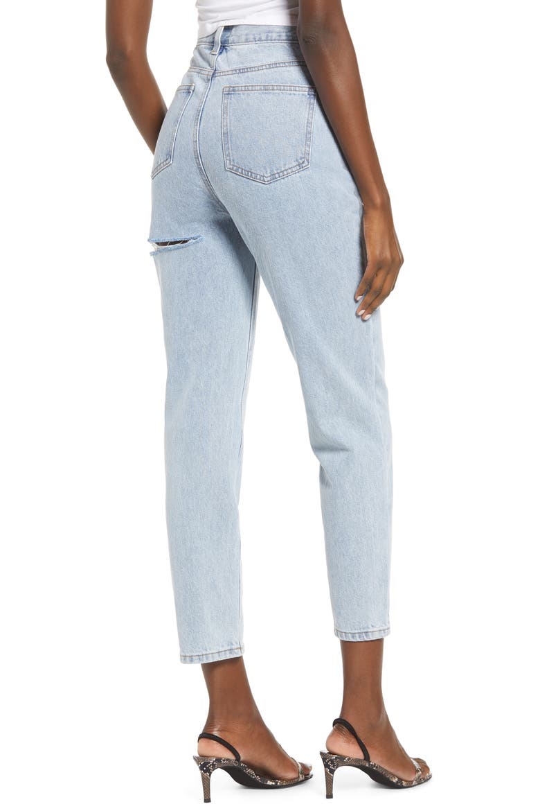 Ripped Slim Boyfriend Jeans, Alternate, color, DENIM