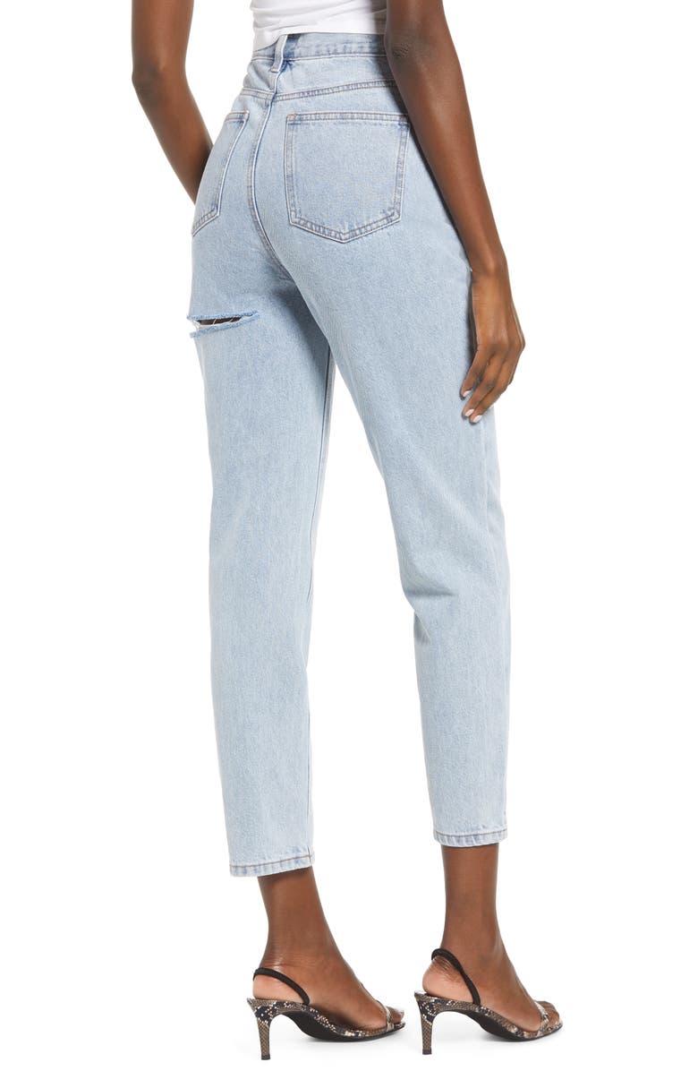 Endless Rose Ripped Slim Boyfriend Jeans, Alternate, color,