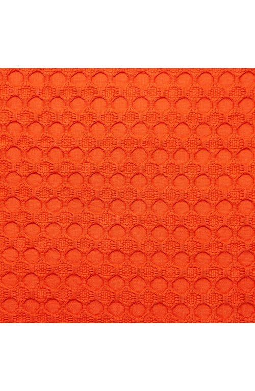 Parkland Collection Textured Reversible Throw Pillow In Orange