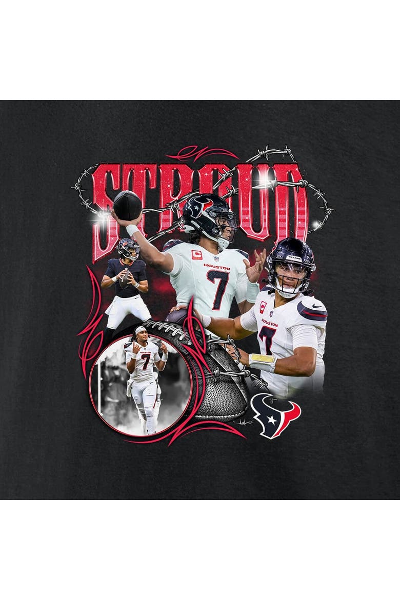 Men's Fanatics C.J. Stroud Black Houston Texans Notorious Player Graphic T-Shirt, Alternate, color, Black