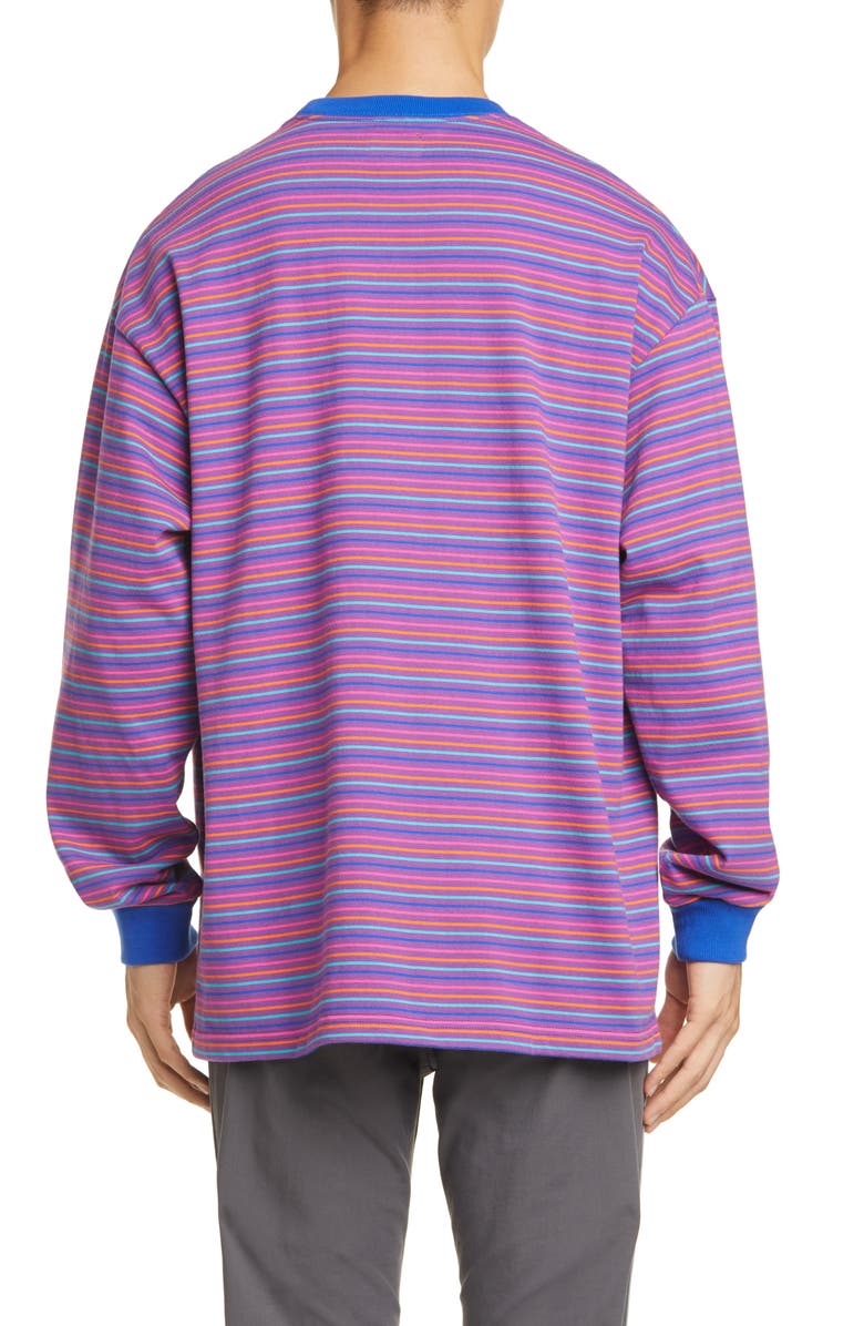 BEAMS High Gauge Stripe Sweater T-Shirt, Alternate, color, 